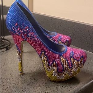 Sparkle Platform Heels
